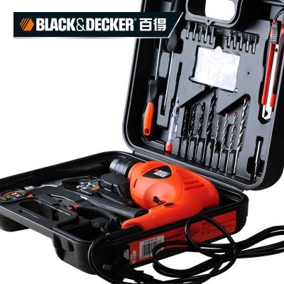 【史丹利百得家居旗舰店电子/电工电料】百得 HD500KBC-A9 13mm 550W冲击钻组套(58件套)【报价、价格、评测、参数】-苏宁易购